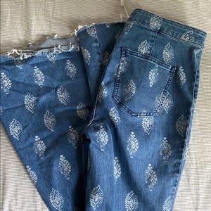 Free people Just float on flare jeans